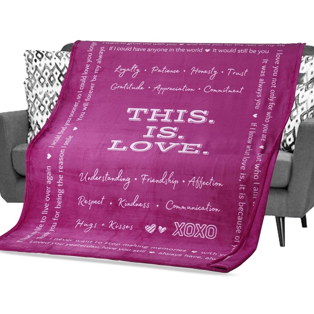 Love Blanket for spouse - Christmas, Birthday, Wedding, Anniversary partner